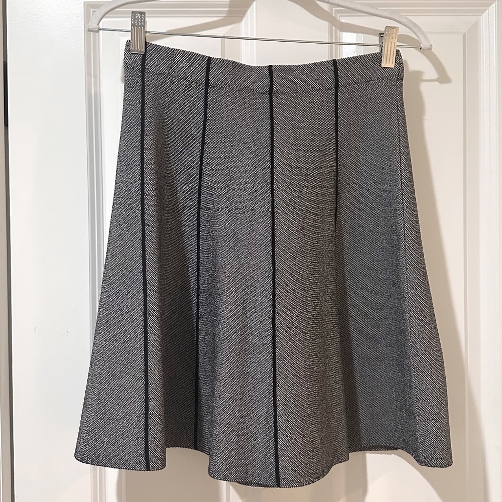 Zara Skirt in Navy Blue Tweed, Size S